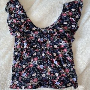 American Eagle Floral Tee